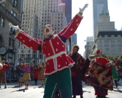 Un momento durante la parata del Columbus Day
